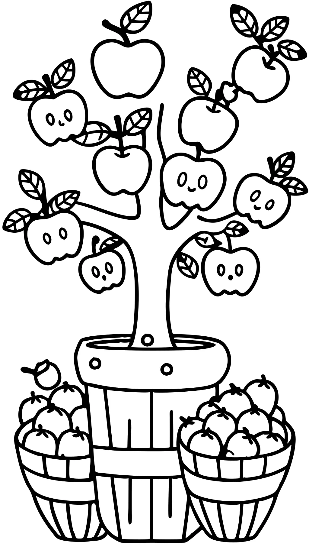 coloriages Apple imprimables